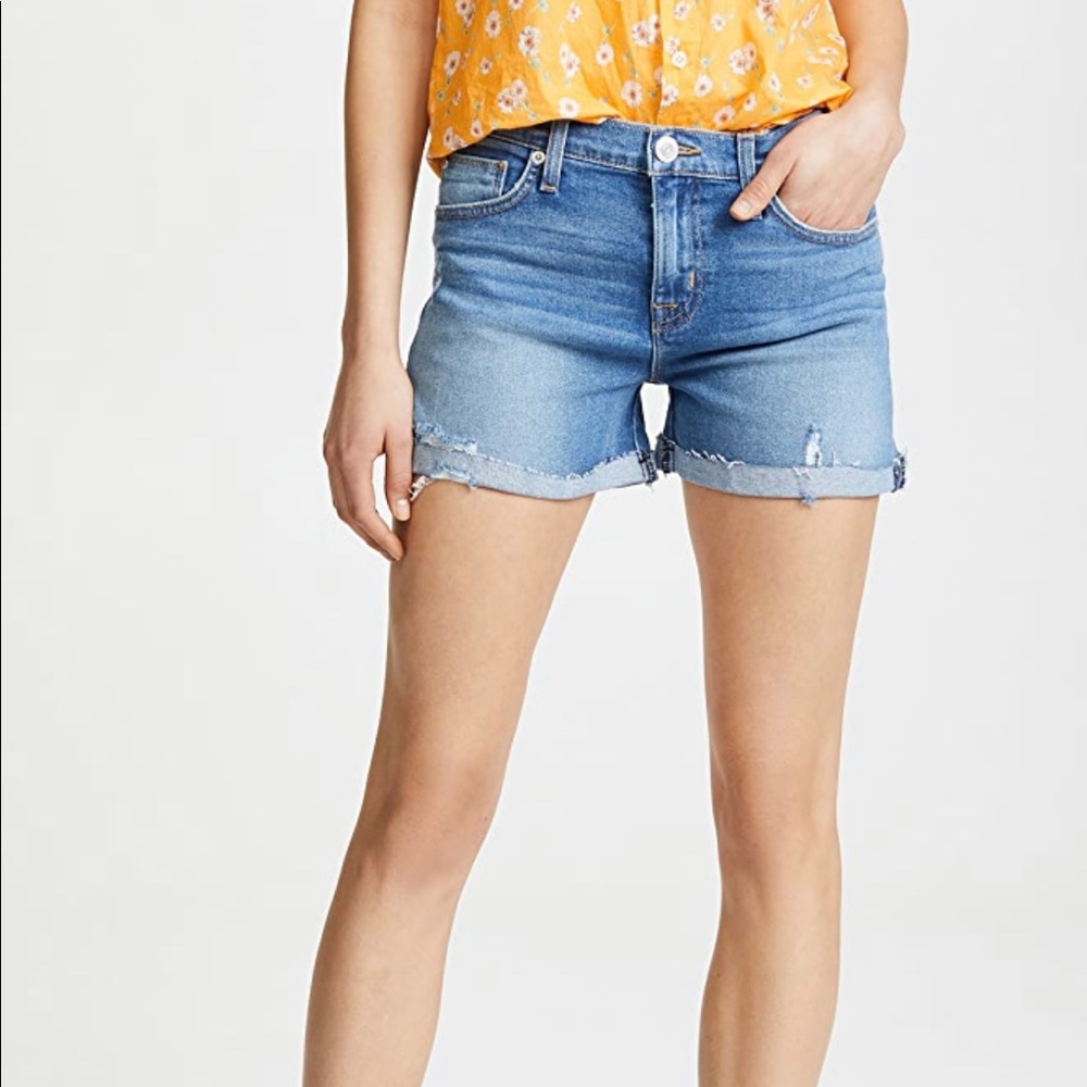 HUDSON VALERI CUT OFF DENIM SHORTS